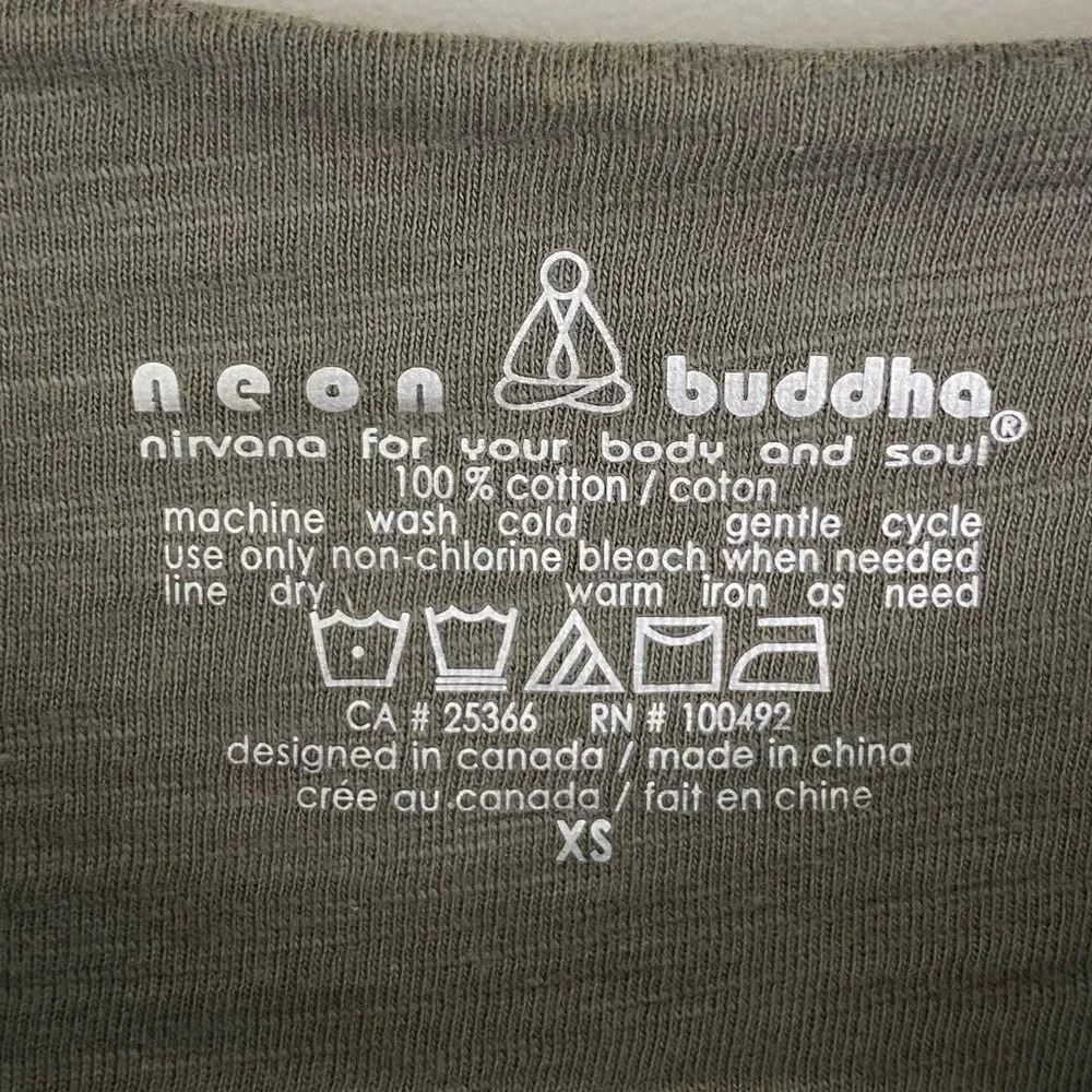 Neon Buddha dress - XS - 100% cotton - Picture 3 of 5